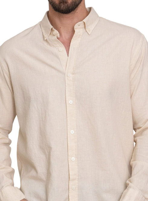 Latte Linen Shirt - Khotwh