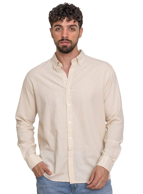 Latte Linen Shirt - Khotwh