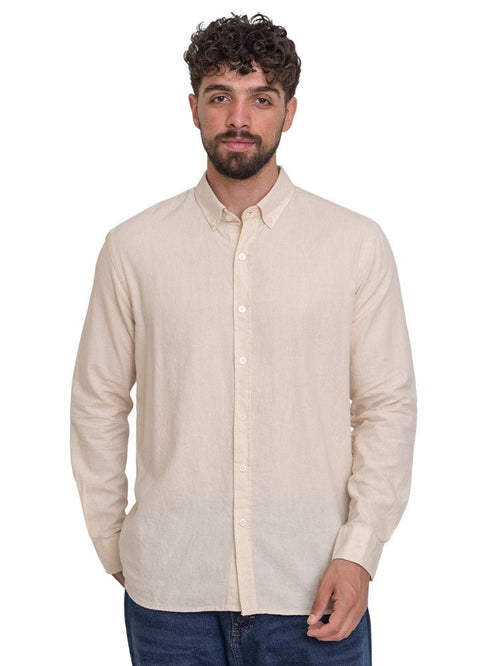 Latte Linen Shirt - Khotwh