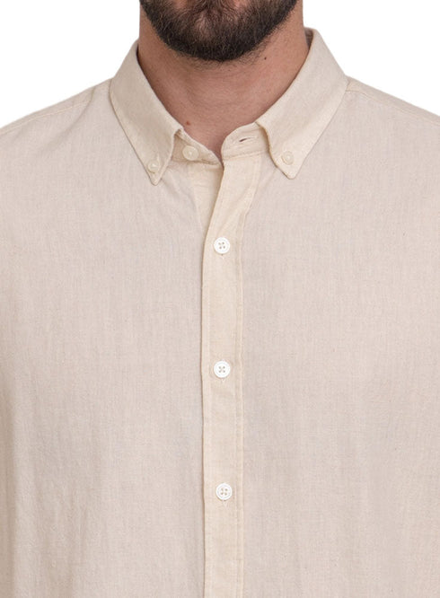 Latte Linen Shirt - Khotwh