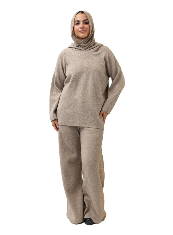 Latte Over Size Knitted Suit - Khotwh