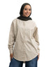 Latte Over Size Oxford Shirt - Khotwh