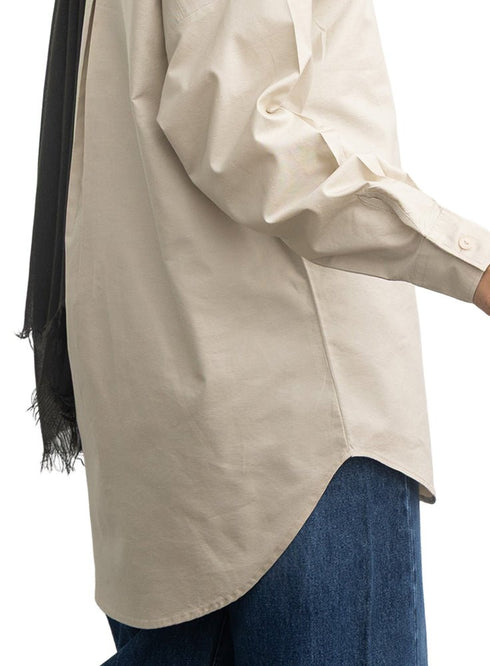 Latte Over Size Oxford Shirt - Khotwh