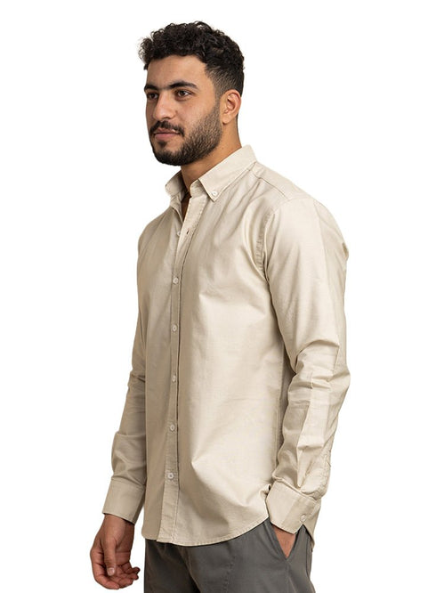 Latte Oxford Shirt - Khotwh
