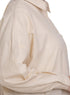 Latte Pocket Over Size Linen Shirt - Khotwh