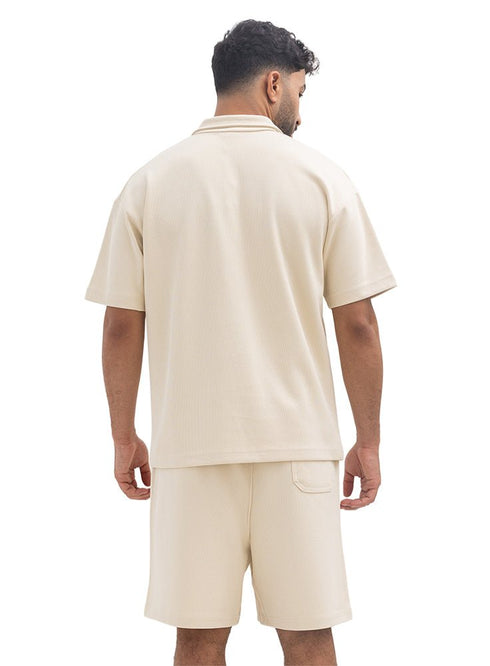 Latte Polo Neck Suit - Khotwh