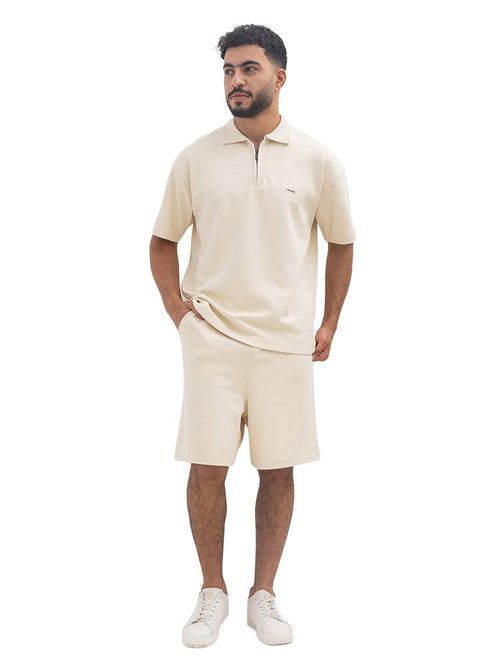Latte Polo Neck Suit - Khotwh