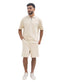 Latte Polo Neck Suit - Khotwh