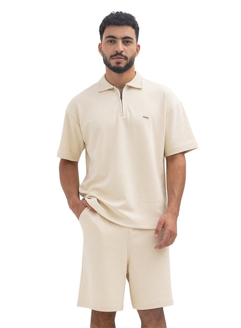 Latte Polo Neck Suit - Khotwh