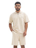 Latte Polo Neck Suit - Khotwh