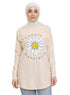 Latte Printed Long - Sleeve Design 10 - Khotwh