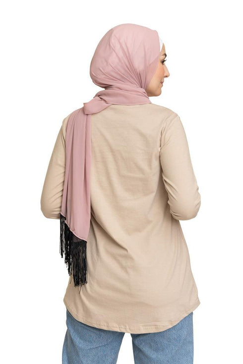 Latte Printed Long - Sleeve Design 2 - Khotwh