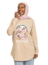 Latte Printed Long - Sleeve Design 2 - Khotwh