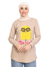 Latte Printed Long - Sleeve Design 32 - Khotwh