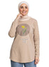 Latte Printed Long - Sleeve Design 4 - Khotwh