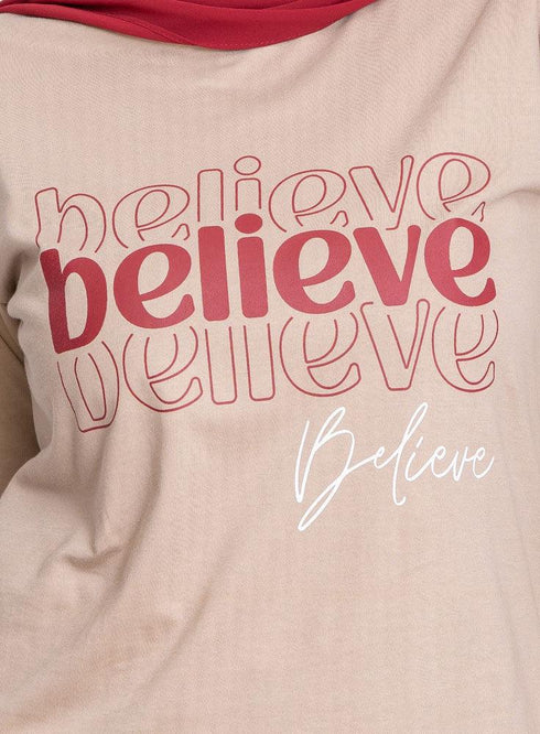 Latte Printed Long - Sleeve Design 9 - Khotwh