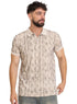 Latte Printed Polo Design 5 - Khotwh