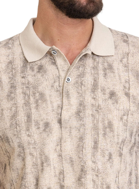 Latte Printed Polo Design 5 - Khotwh