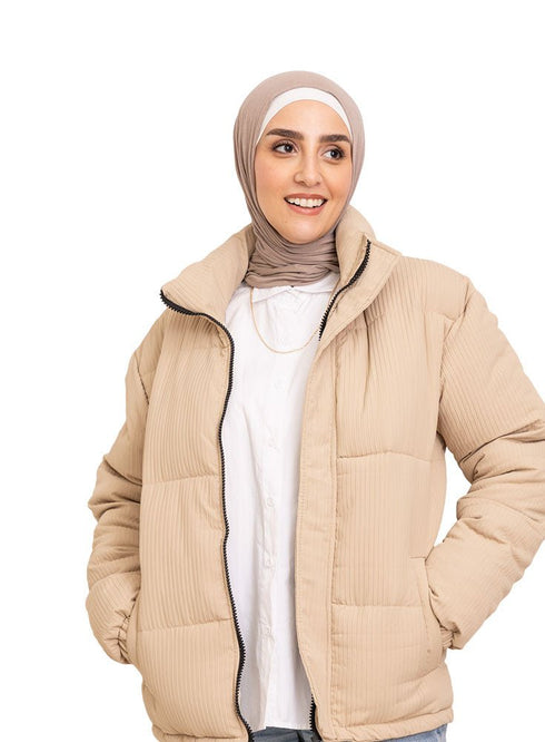 Latte Puffer Jacket 7 - Khotwh