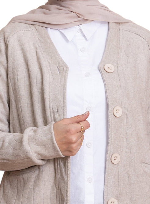 Latte RD - Patterned Sweater - Khotwh