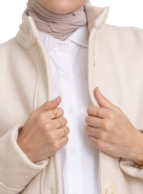 Latte RD - Short Feather Shirt - Khotwh