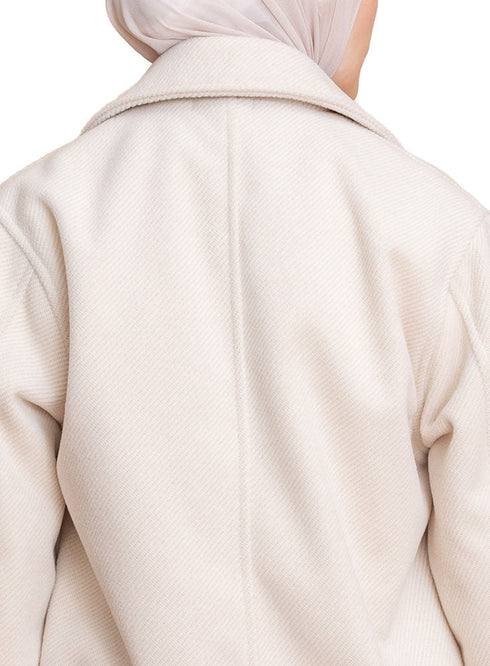 Latte RD - Short Jacquard Jacket - Khotwh