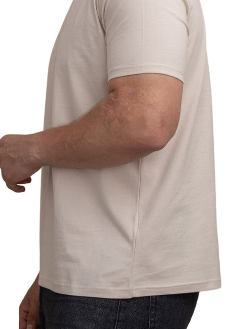 Latte Relaxed Round T-Shirt - Khotwh