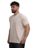 Latte Relaxed Round T-Shirt - Khotwh