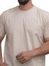 Latte Relaxed Round T-Shirt - Khotwh