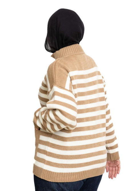 Latte S - buttons Cardigan - Khotwh