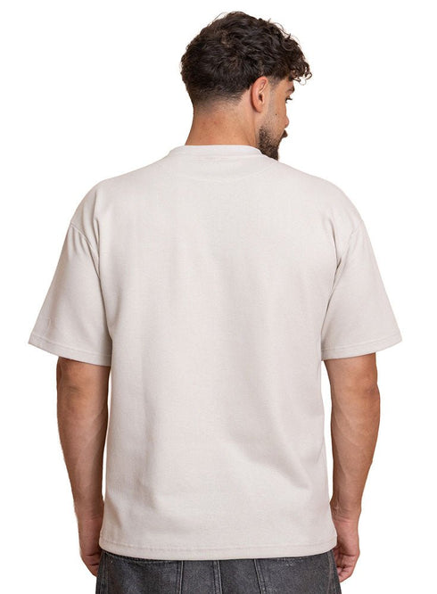 Latte Squares O.S Round T-Shirt - Khotwh