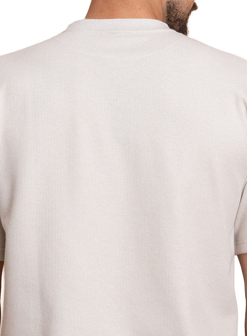 Latte Squares O.S Round T-Shirt - Khotwh