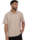 Latte Squares Polo Neck T-Shirt - Khotwh
