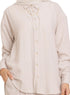 Latte Striped linen Suit - Khotwh