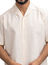 Latte Tennis Collar Linen Shirt - Khotwh