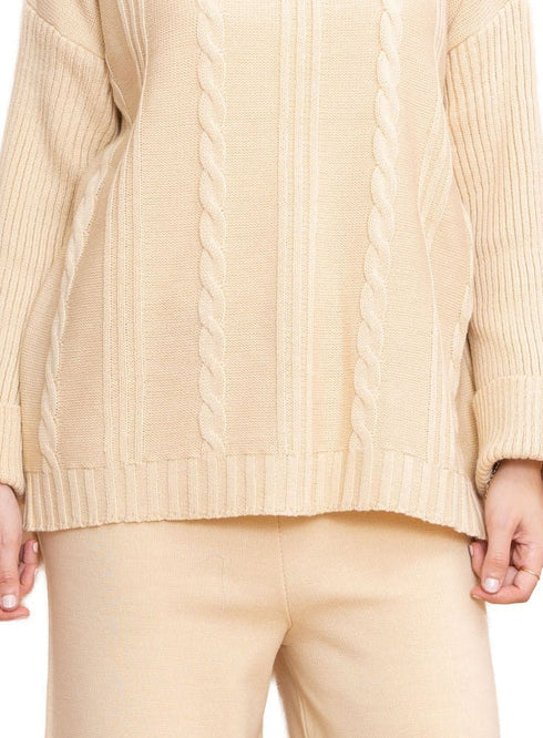 Latte Upside sleeve plexus suit - Khotwh