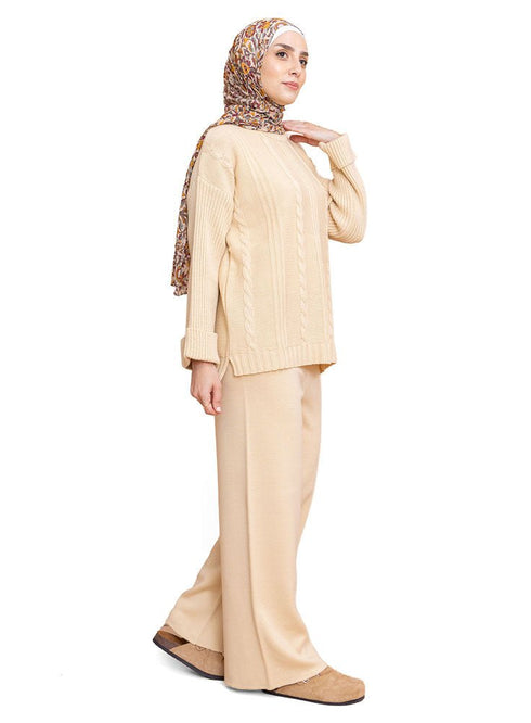 Latte Upside sleeve plexus suit - Khotwh