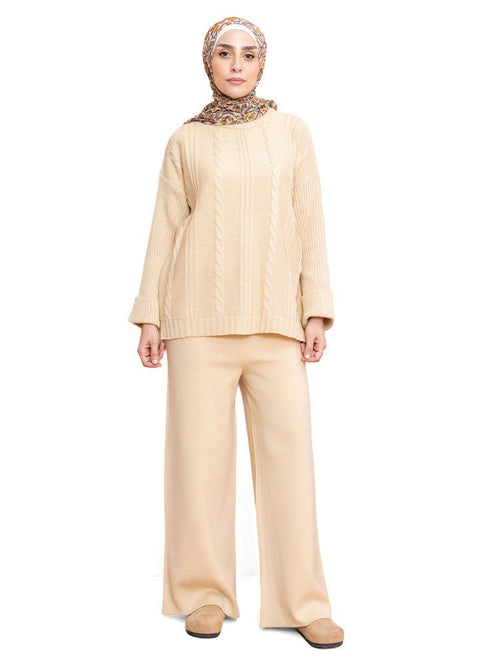 Latte Upside sleeve plexus suit - Khotwh