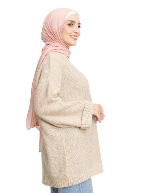 Latte Upside Sleeve Pullover - Khotwh