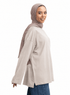 Latte V-Over Size Long-Sleeve - Khotwh