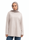 Latte V-Over Size Long-Sleeve - Khotwh
