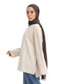 Latte V-Over Size Long-Sleeve - Khotwh