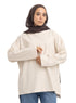 Latte V-Over Size Long-Sleeve - Khotwh