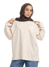 Latte V-Over Size Long-Sleeve - Khotwh