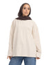 Latte V-Over Size Long-Sleeve - Khotwh