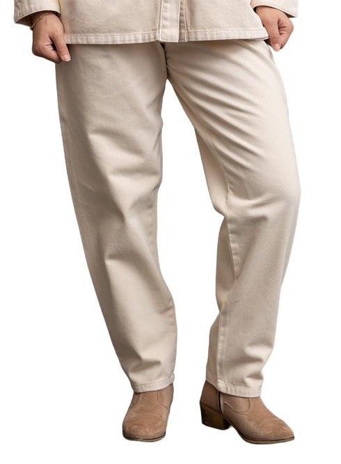 Latte Wide Gabardine Pants - Khotwh