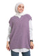 lavender Cut Pelt Pullover One Size - Khotwh