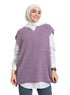 lavender Cut Pelt Pullover One Size - Khotwh
