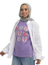 Lavender-Design 11 Printed Short-Sleeve - Khotwh