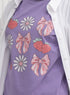 Lavender-Design 11 Printed Short-Sleeve - Khotwh